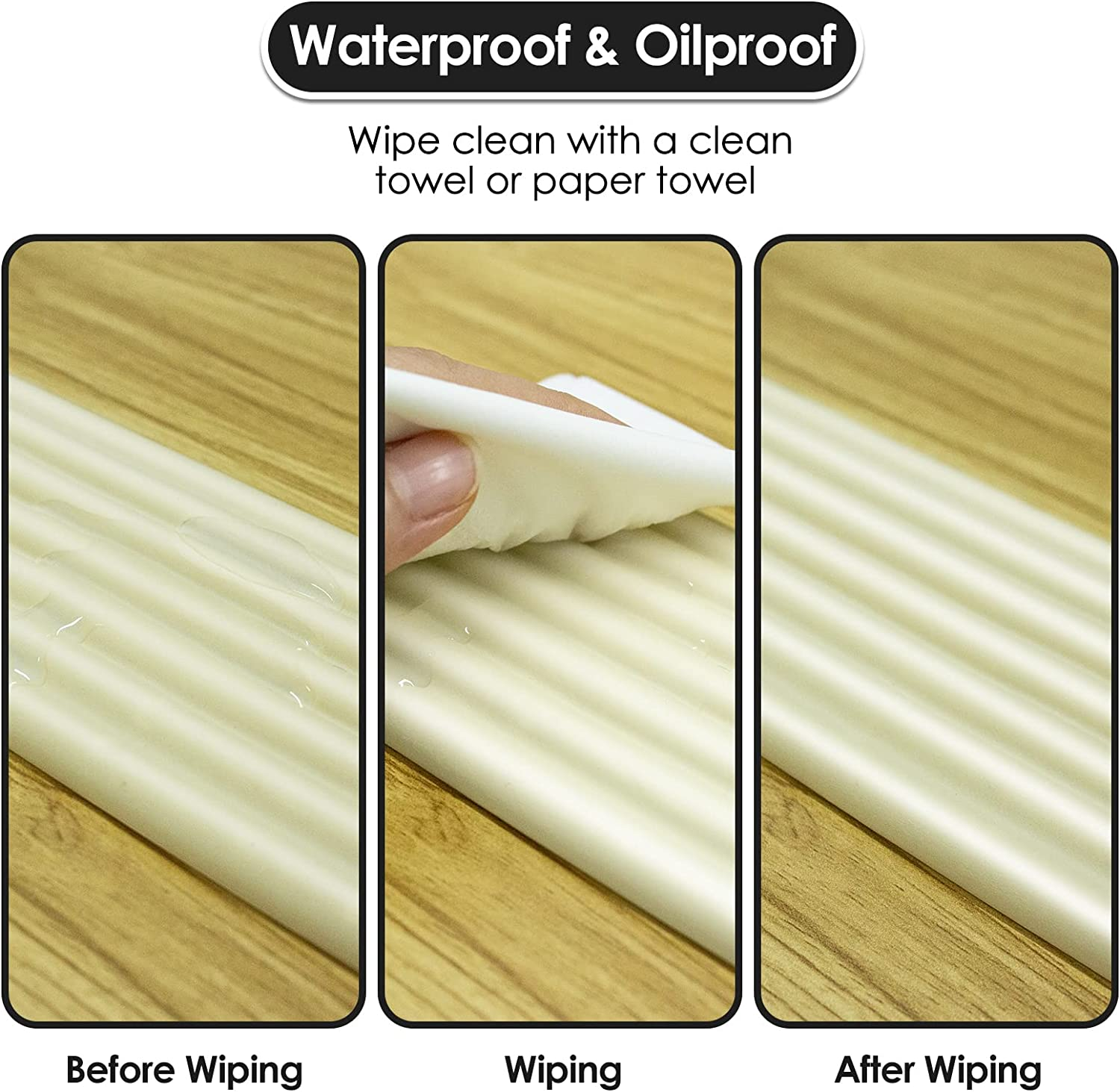 Baby Proofing 16.4Ft Edge Corner Protector with 3M Strong Adhesive Double Sided Tape, Extra-Wide Soft Safety Guards Proof Foam Padding Furniture Bumper or Table, Fireplace, Sharp Edge, Cream image number 4