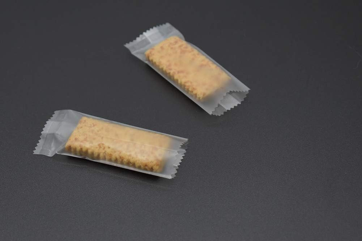 1200Pcs Candy Wrappers for Caramels 3.8"X 1.5", Heat Seala Bags for Nougat, Small Clear Gift Cellophane Bag for Homemade Torrone Italian,Nonstick Hard Candy Packaging - White/ 200 Sheets image number 2