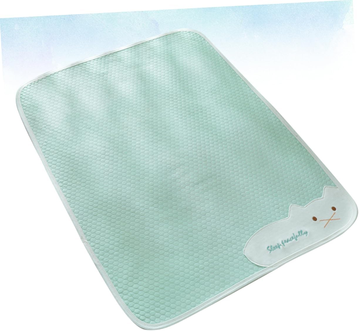 Sleeping Cotton Pad Diapers Washable Nappy Mattress Protector Foam Play Mat Foam Mats Waterproof Mat for Waterproof Sleeping Pad Portable Mat Light Green ORFOFE image number 4
