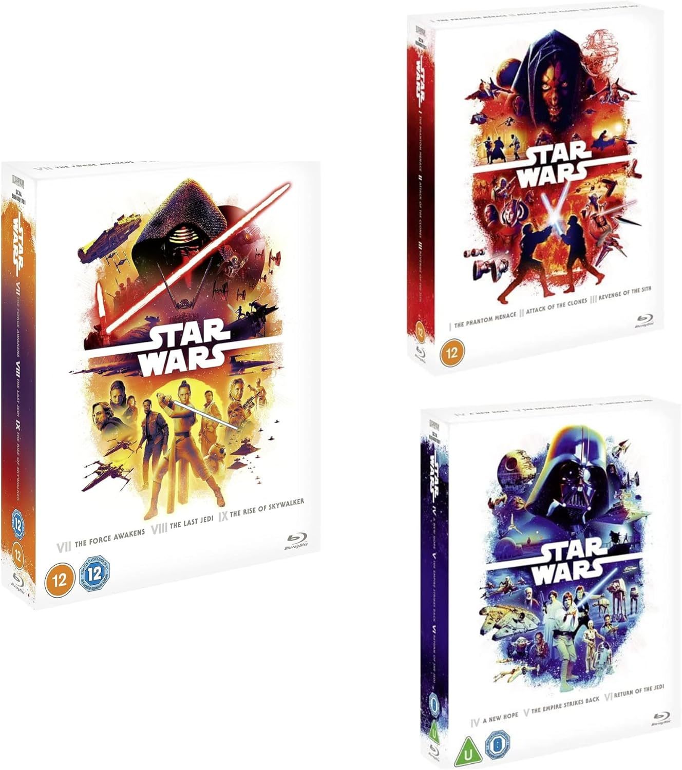 Star Wars 1-9 Complete Movie Collection Bundle (Blu-Ray, Region Free) image number 1