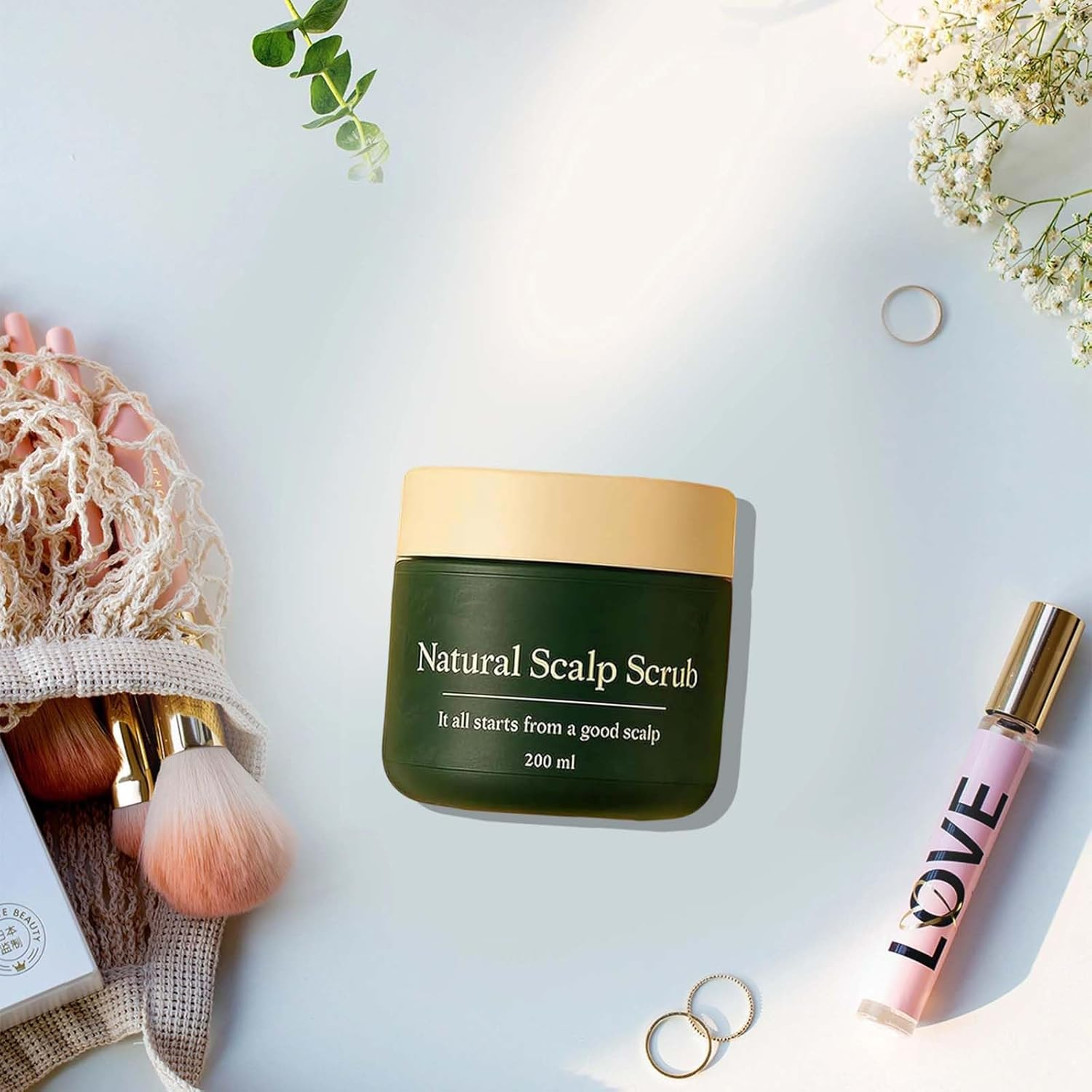 Depehelp Natural Scalp Scrub, Deep Cleansing & Nourishing Exfoliating, Gentle Formula, Moisturizing and Comfortable, Suitable for All Hair Types image number 3