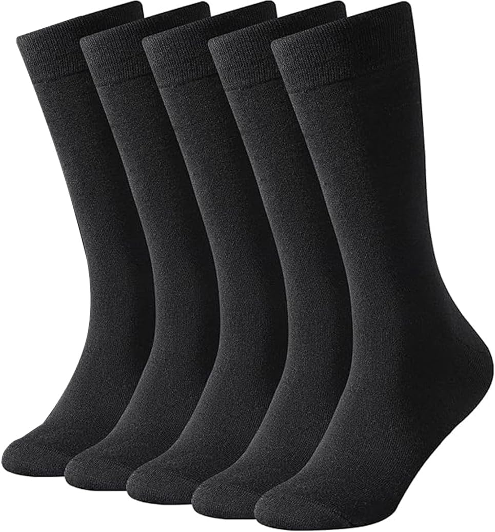 Idopick 5 Pairs Socks Thermal Thick Winter Warm Cozy Hiking Work Boot Socks for Outdoor & Everyday Wear Christmas Gift image number 4