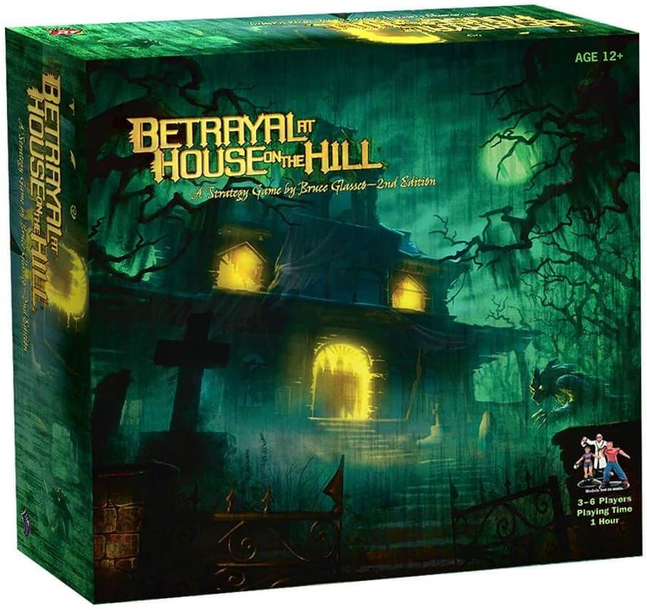 Avalon Hill - Betrayal at House on the Hill - 2Nd Edition - Cooperative Board Game - 50 Chilling Scenarios - D and D - Dungeons and Dragons - 3-6 Players - Family Board Games - F3148 - Ages 12+ image number 1