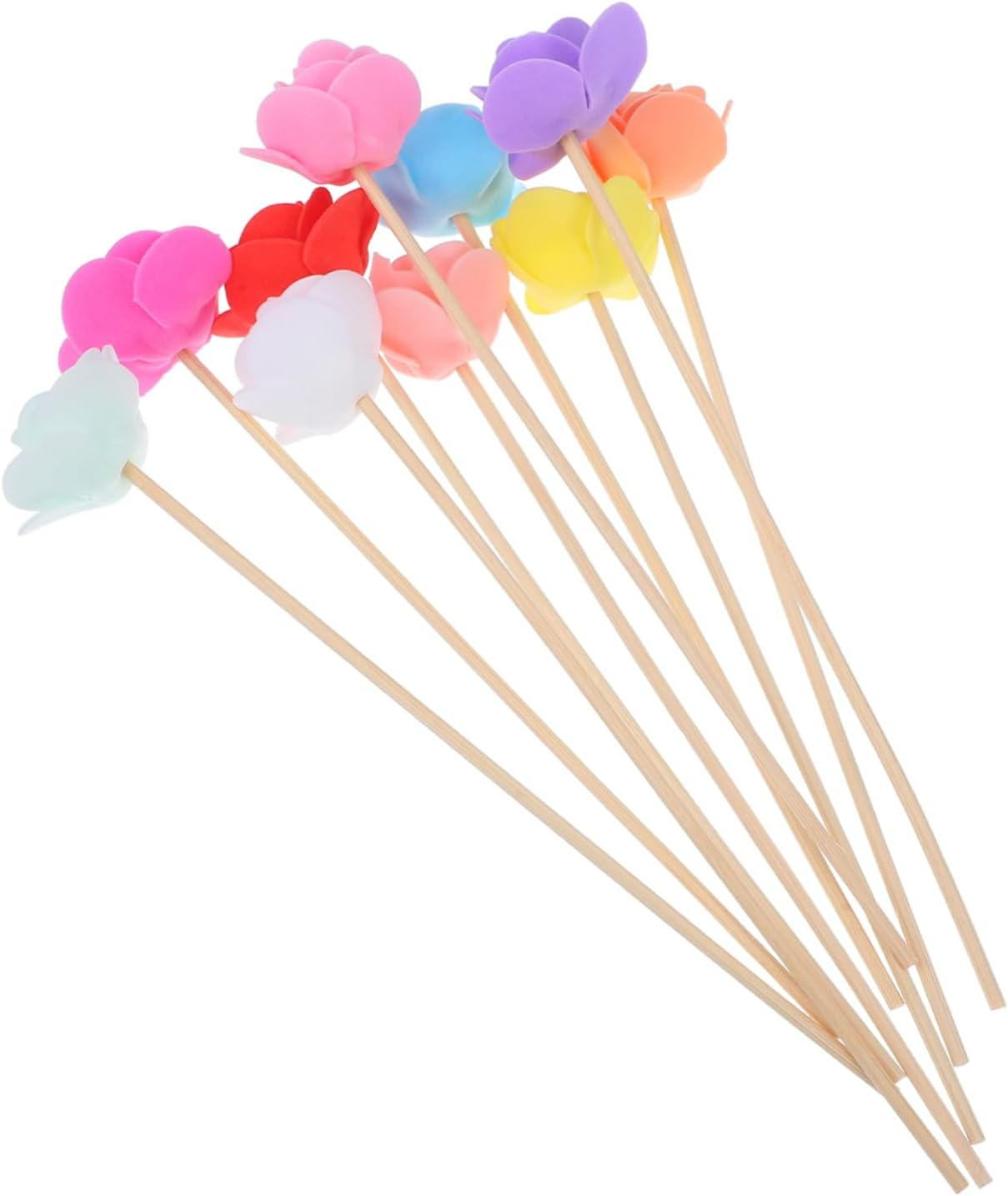 10Pcs Decorative Wood Diffuser Sticks Artificial Dried Flowers for Essential Oil for Home Office and Yoga Rooms Indoor Fragrance and Atmosphere image number 6