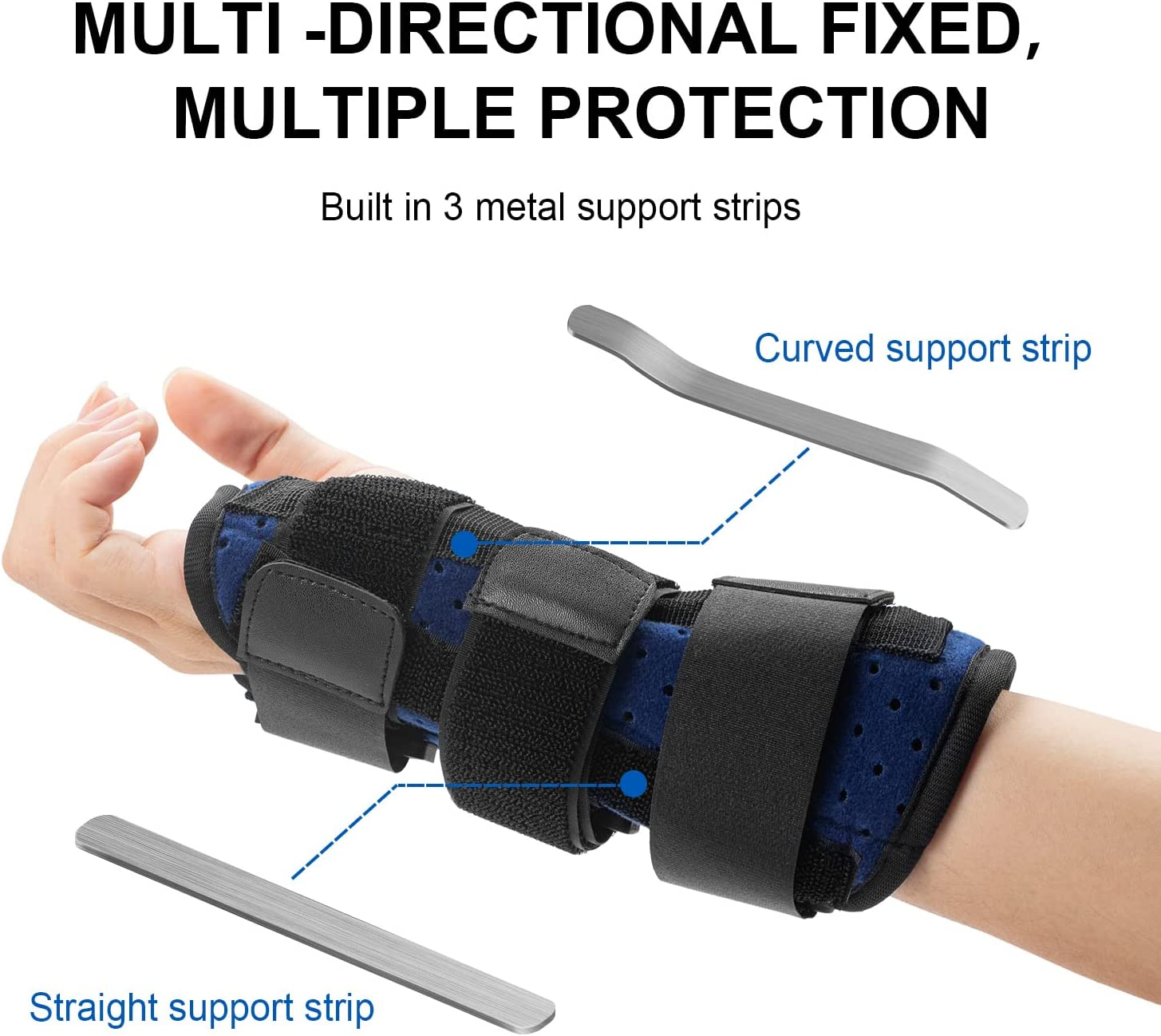 Wrist Support Brace Carpal Tunnel with Splints Compression Hand Wrist Relieve for Injuries, Wrist Pain, Sport Sprain image number 5