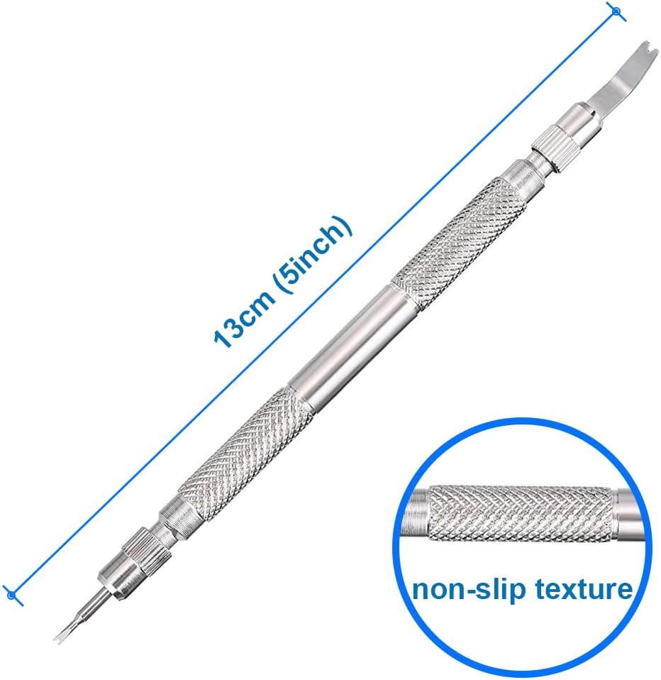 MMOBIEL Spring Bar Watch Tool Set Long Stainless Steel Handle for Adjustment Replacing Removal of Spring Bars image number 3
