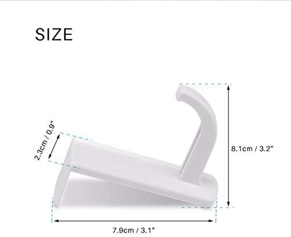 Weforu 2 Pack Headphone Desk Stand, Holder Hook Hanger for Earphone (Black) image number 4