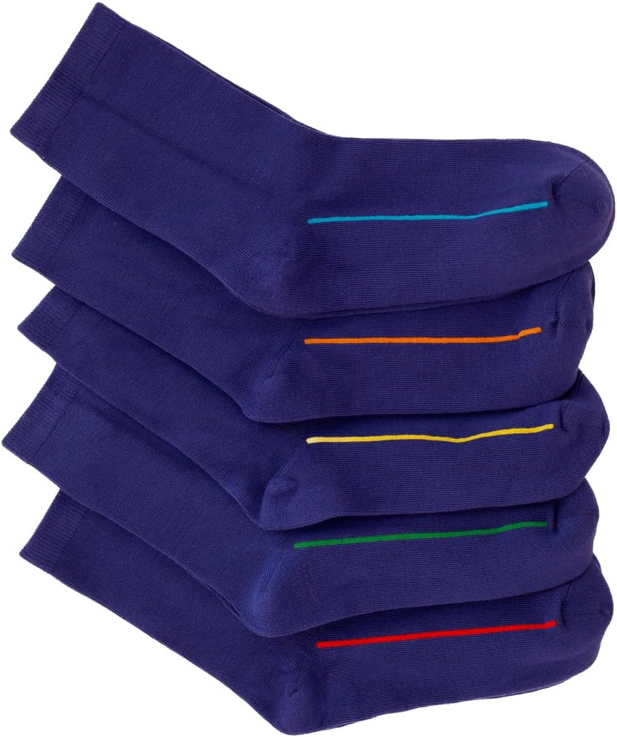 Classic Socks &ndash; Bamboo, Seamless Feel (Pack of 5) for Kids with Guiding Line
