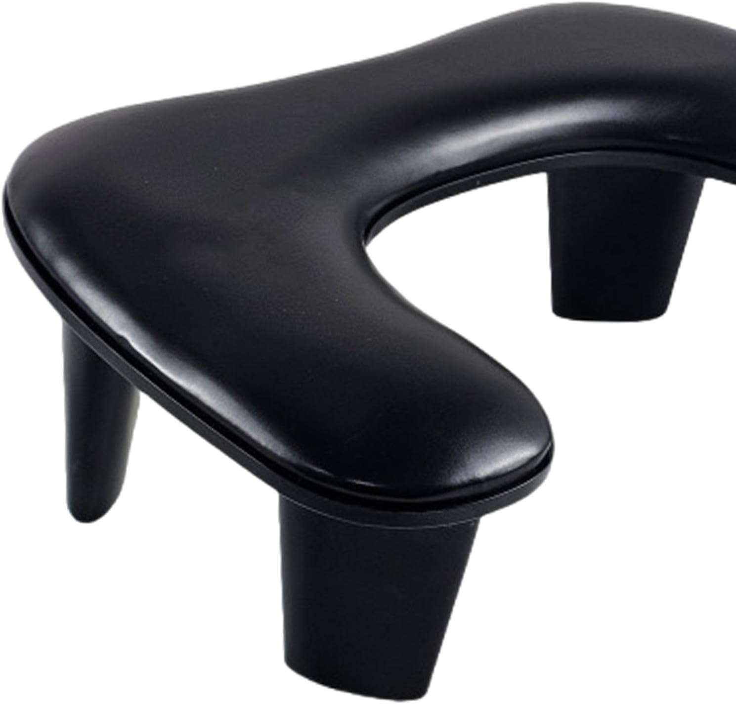 Eigell U Shape Arm Rest,Manicure Armrest,Professional Nail Art Accessories,Non Slip Manicure Hand Rest Pillow Cushion for Nail Art, Black - Brown image number 2