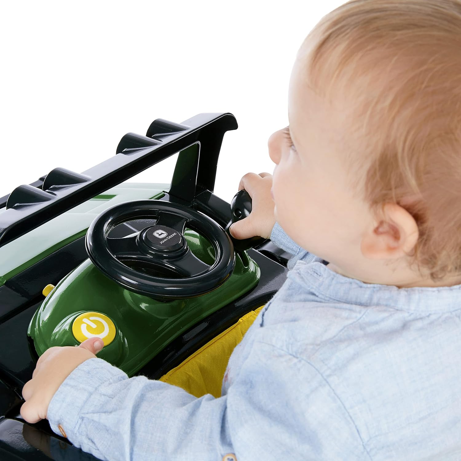 Bright Starts John Deere 4-In-1 Gator Green Baby Activity Center & Push Walker with Removable Interactive Steering Wheel Toy, 6 Months and Up image number 4