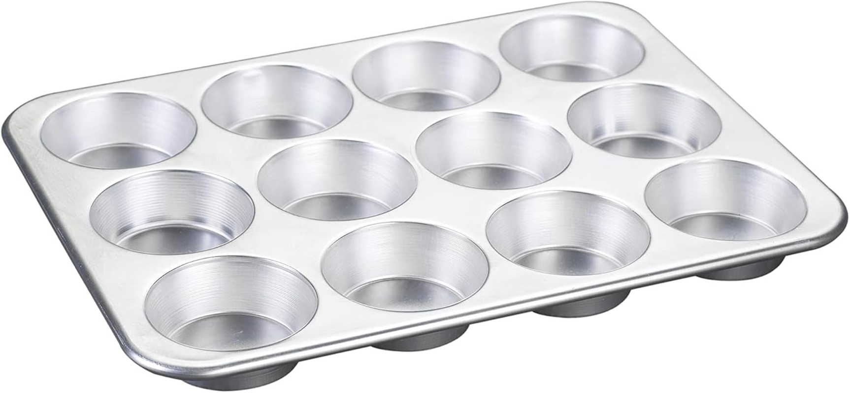Nordic Ware Natural Aluminum Commercial Muffin Pan, 12 Cup, Silver image number 5