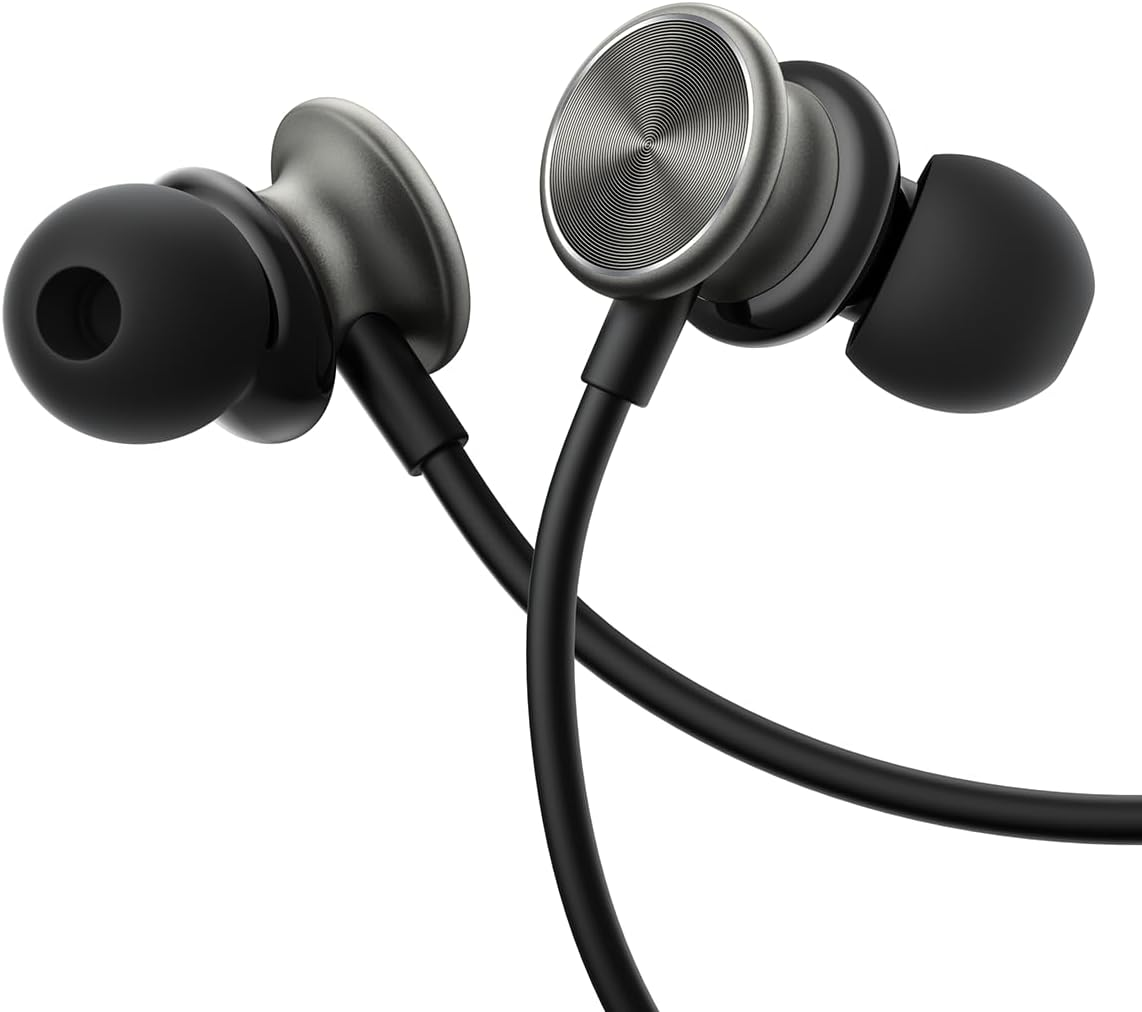 Joyroom JR-EW03 Wired Series Metal In-Ear Earphones - Dark Grey image number 4