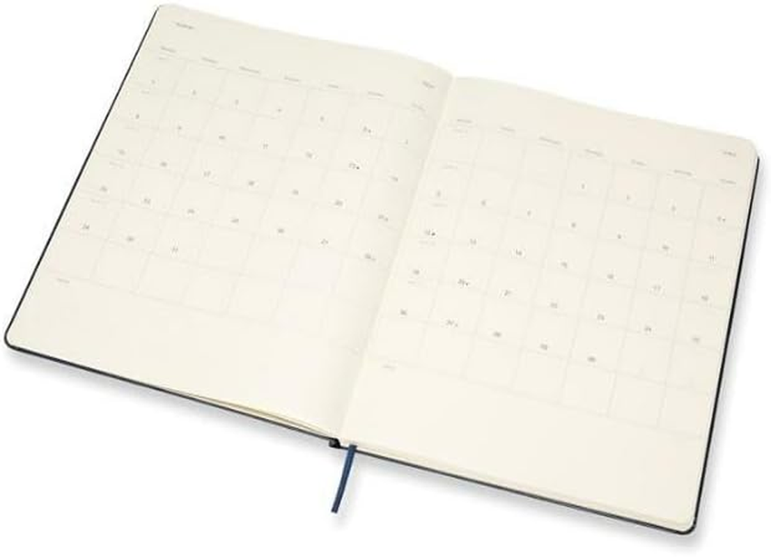 Moleskine 18 Monate Wochen Notizkalender 2020/2021 Extra Large, Saphir: 1 Wo = 1 Seite, Rechts Linierte Seite image number 7