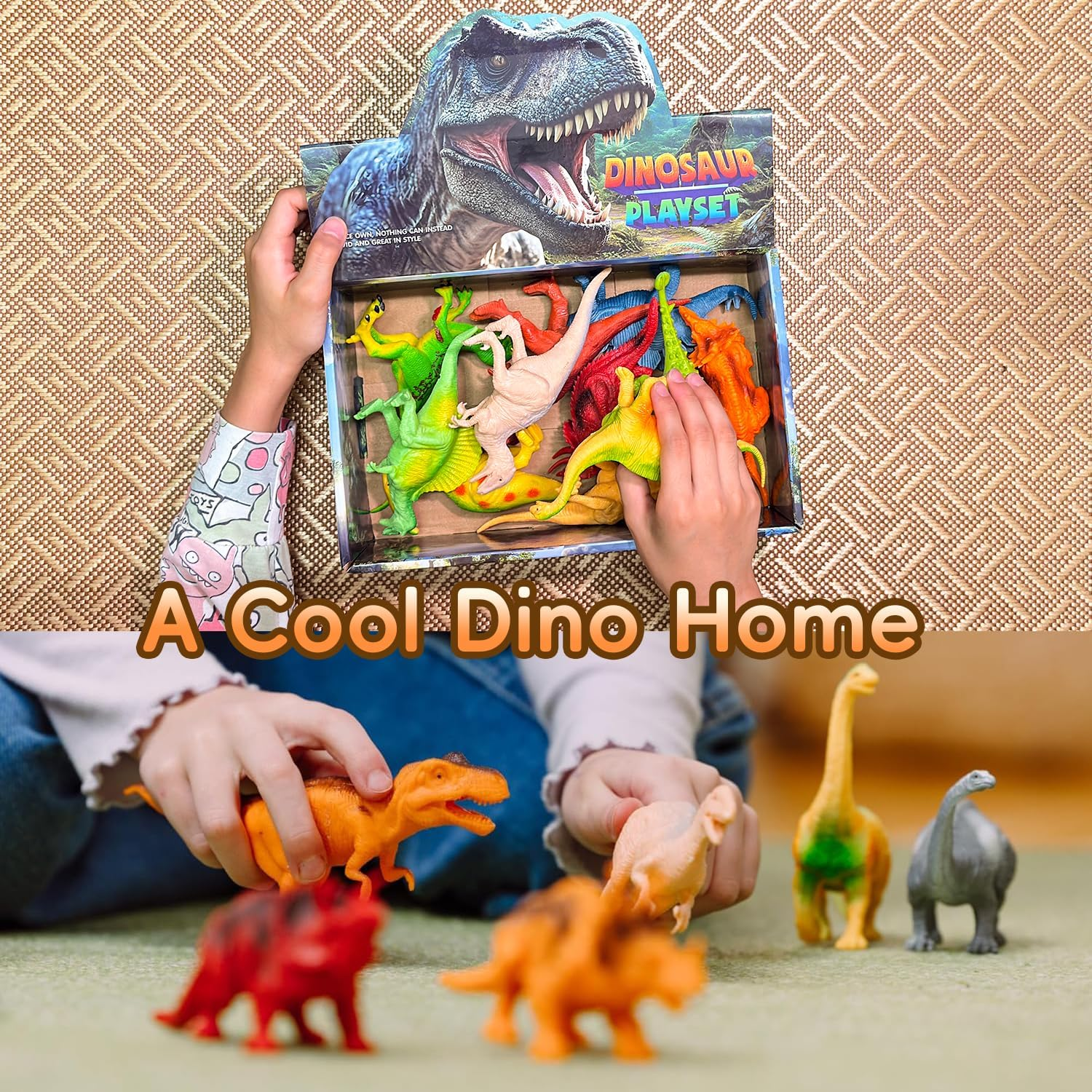 Befunsol Dinosaur Toys for Kids 3-5, 12-Pack Realistic Dinosaur Figures - Spinosaurus, T-Rex, Triceratops & Velociraptor, Dino Toys for 3 Year Old Girls Boys, 3 4 5 6 7 Year Old Girl Boy Gifts image number 4