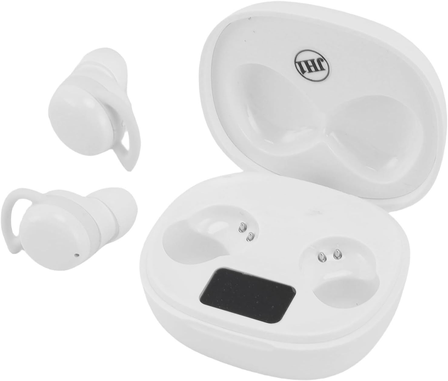 Dpofirs Ear Buds Wireless Bluetooth Earbuds, Bluetooth 5.4 Headphones 5H Playtime Sport Earphones ENC Noise Cancelling, Low Latency Gaming Mode (White) - Skin Color image number 3