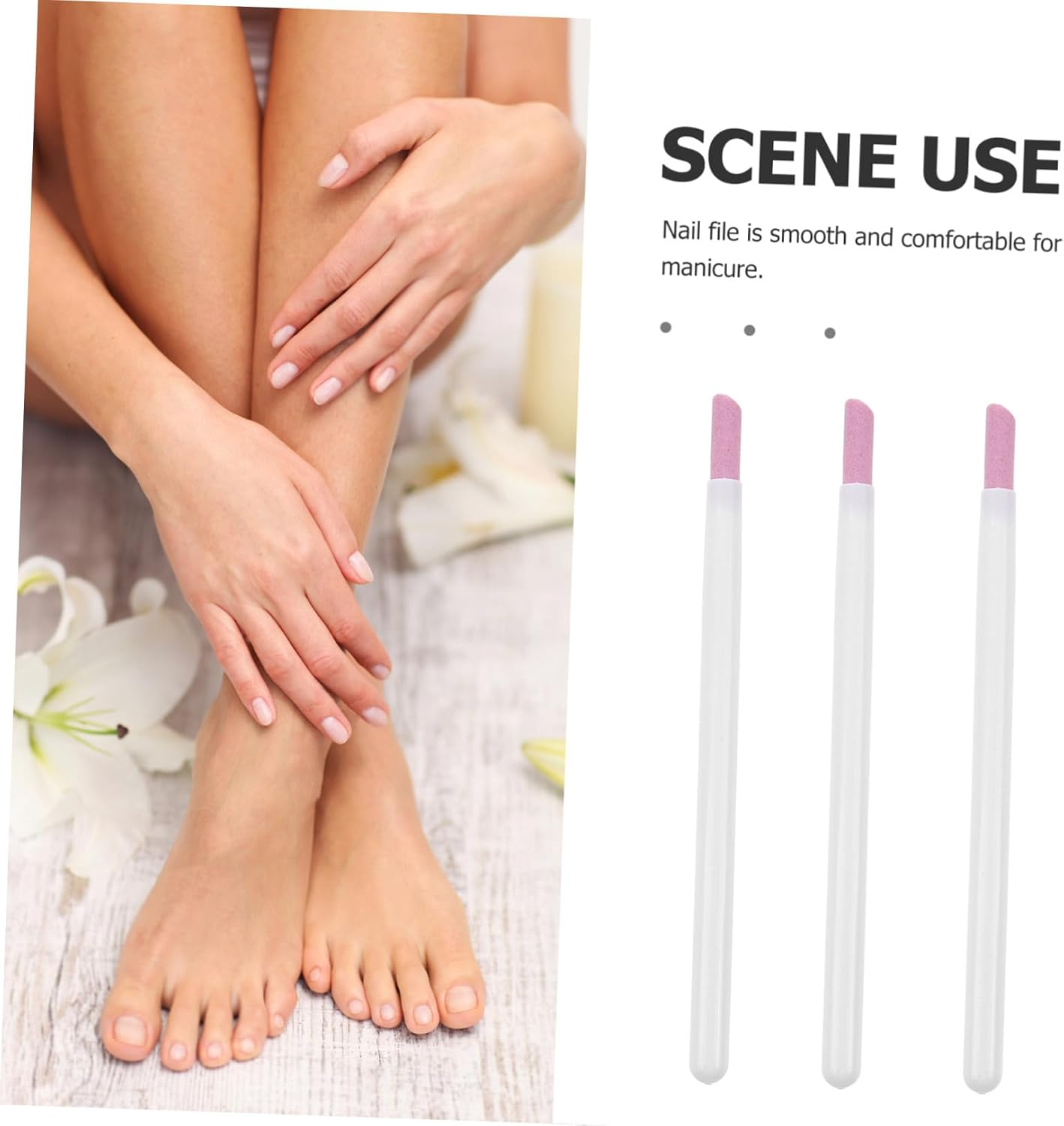 HEALEEP 5Pcs Nail Engraving Pens Multi Function Nail Polishing Tools Plastic Dead Skin Remover for Professional and Home Manicure image number 1