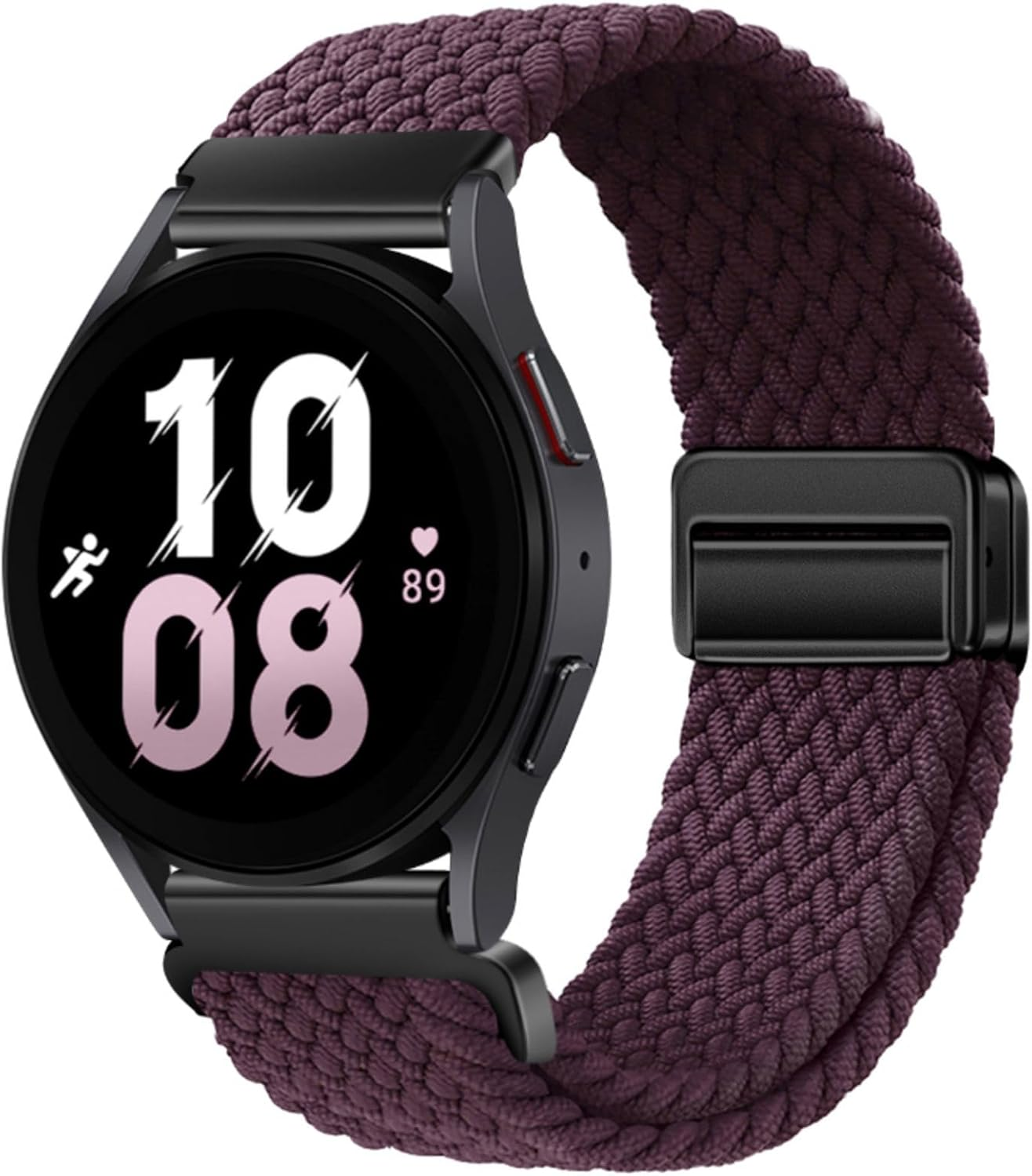 Nylon Strap 20Mm Compatible with Huawei Watch GT2 GT3 42Mm, Samsung Galaxy Watch 7/6/5/4 40Mm 44Mm 45Mm 45Mm, Garmins Vivoactive 5, Amazfits GTS 4, Braided Stretchy Magnetic Watch Band