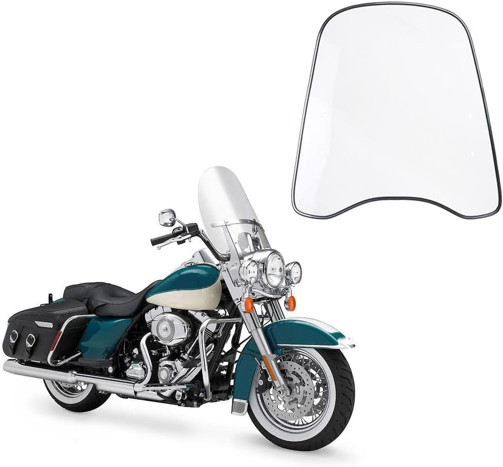 Windproof Clear Front PC Windshield for Motorcycle Scooter image number 3