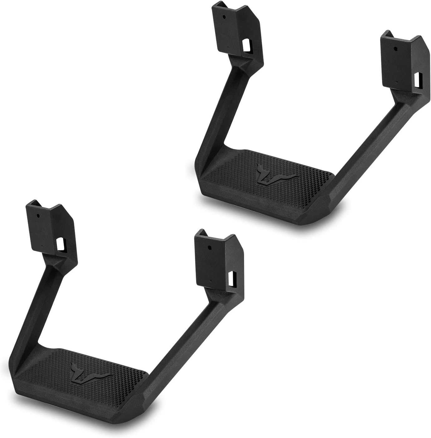 Bully BBS-5002 Black Powder Coated Aluminum Universal Fit Truck Side Step Set of 2 for Trucks from Chevy (Chevrolet), Ford, Toyota, GMC, Dodge RAM, Jeep image number 4