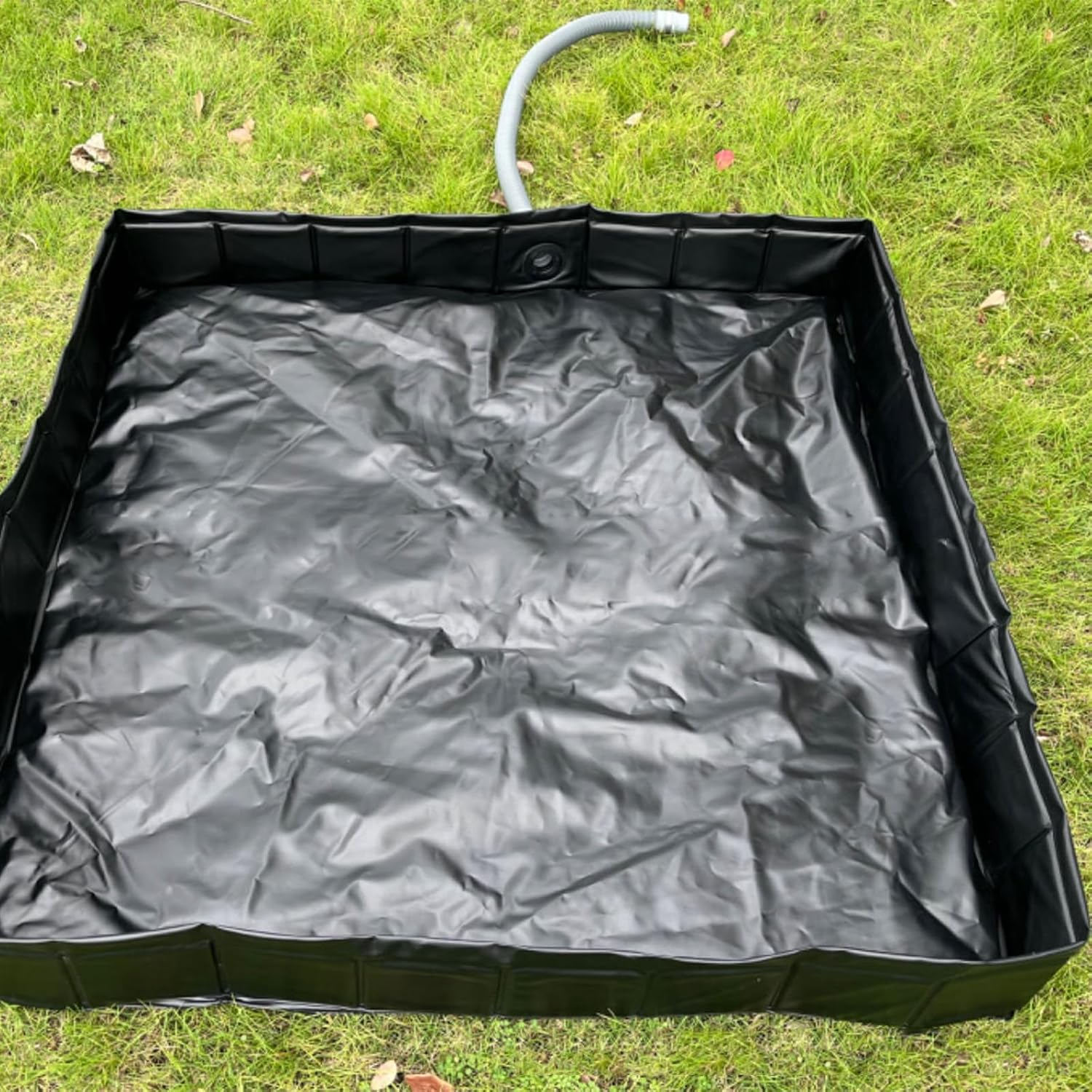 Large Shower Base with Drain-Pipe, Foldable Camping Shower Mat with Wrapped Edges, Portable Shower Base for Outdoor Shower Camping, Rapid Drainage Shower Pan, Privacy Shower Base, Keep Feet Clean (1) image number 6