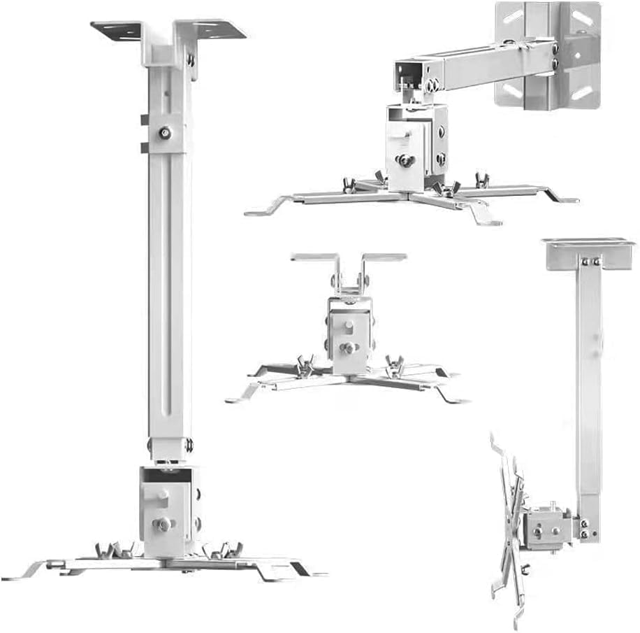 HOOMFIT Universal LCD/DLP Adjustable Projector Ceiling Mount Bracket Compatible with Epson Benq Optoma Projectors and Other Brands Projectors. image number 2
