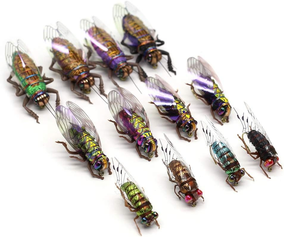 YZD Realistic Trout Hand Tie Fly Fishing Flies Collection Dry Wet Nymph Fly Assortment with Fly Box Lures Kits 12/16/18/22/36/48Pcs