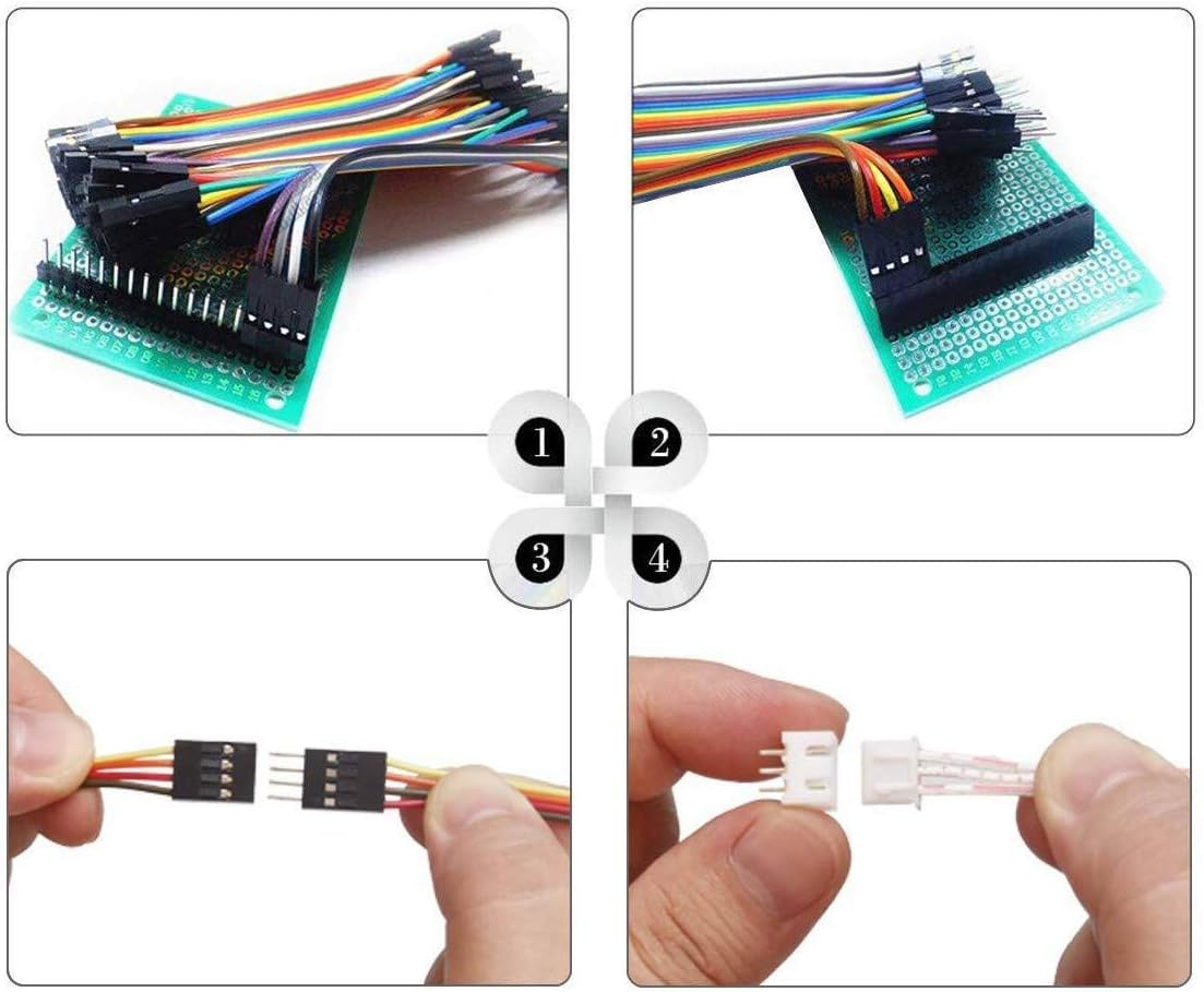 Mengshen Dupont Crimping Tool Kit, Ratcheting Crimper Pliers with 1550PCS 2.54Mm Dupont Connectors Connectors for AWG 26-18(0.1-1Mm&sup2;) image number 5