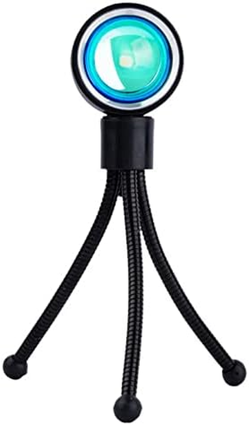 LED Sun Sunset Rainbow Projector Atmosphere USB Night Light Lamp for Room Decor (Sunset Red) image number 1