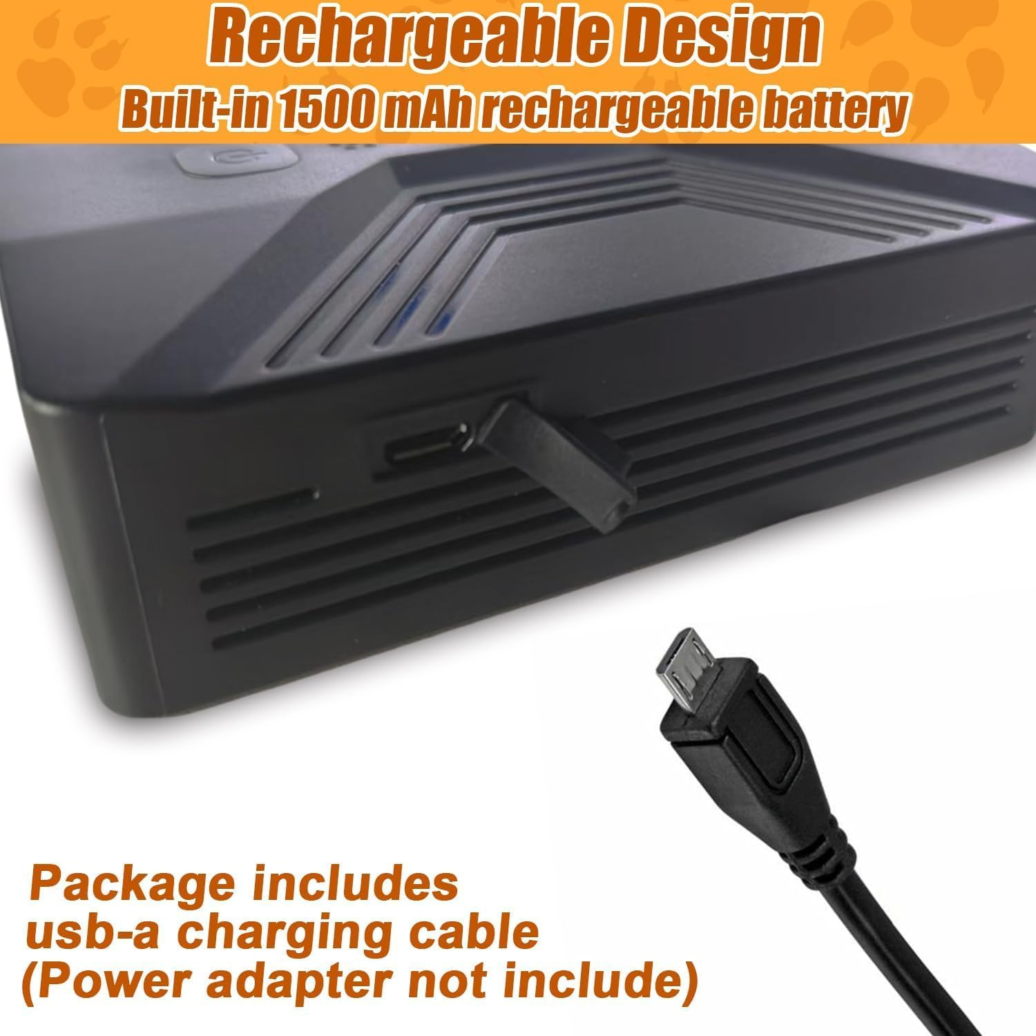 Zupixfer anti Barking Device，Dog Bark Control Device - Rechargeable Anti-Bark Trainer with 3 Modes for Small/Large Dogs | Indoor & Outdoor Use (Black) image number 6