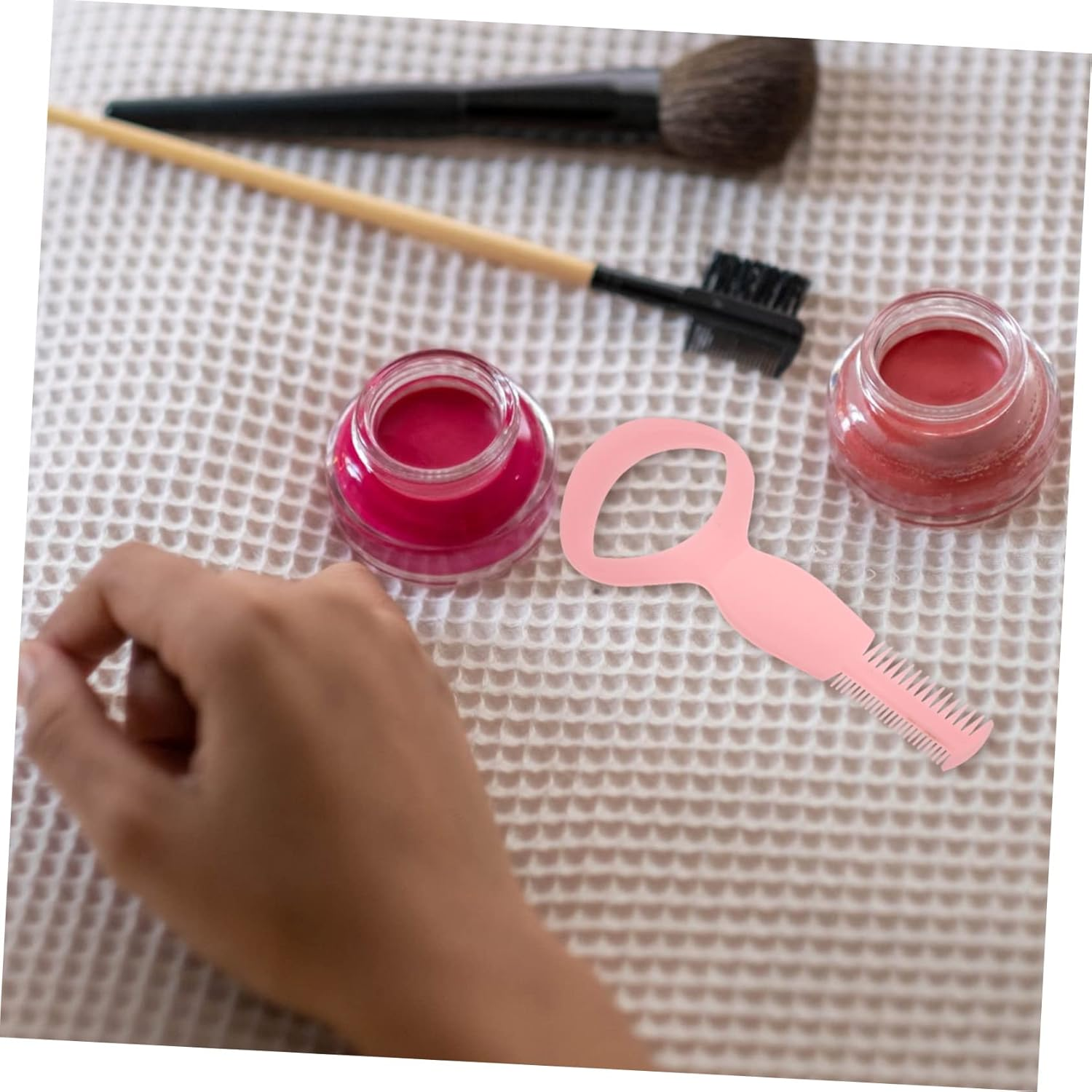 Baluue 20Pcs One Mascara Shield Applicator Eyelash Brush Makeup Tool for Mascara Declumper and Lash Tool Random Color image number 3