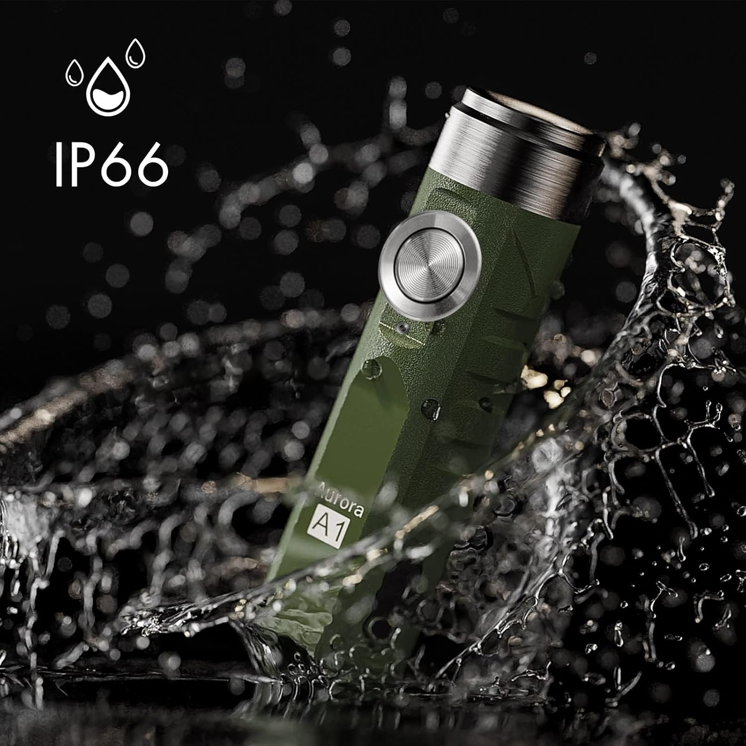 Rovyvon A1 Keychain Flashlight USB C Rechargeable 650 Lumens Super Bright Outdoor EDC Mini Flashlights for Everyday Carry, Thanksgiving, Xmas Gift(Military Green) image number 4