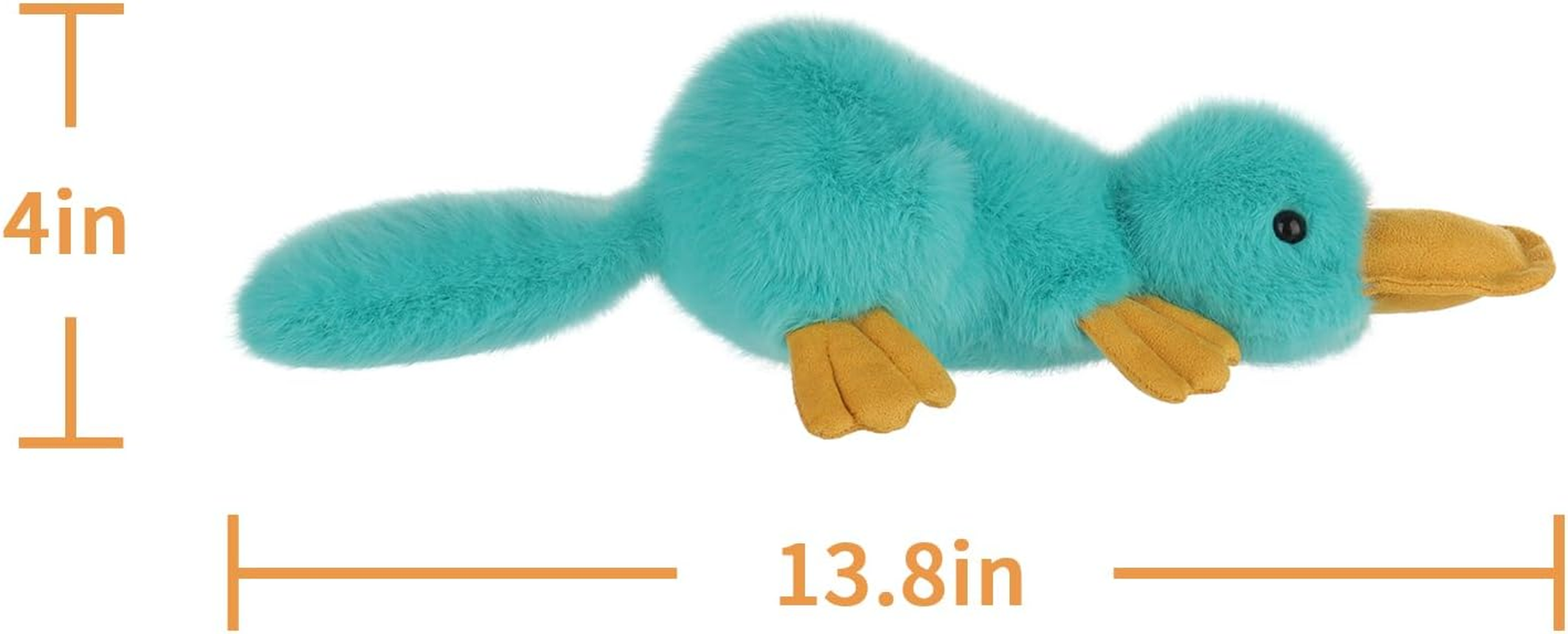Apricot Lamb Happy Platypus Stuffed Animals for Kids, Soft Cute Plush Toys for Baby Girl and Boy, 13.8 Inches image number 4