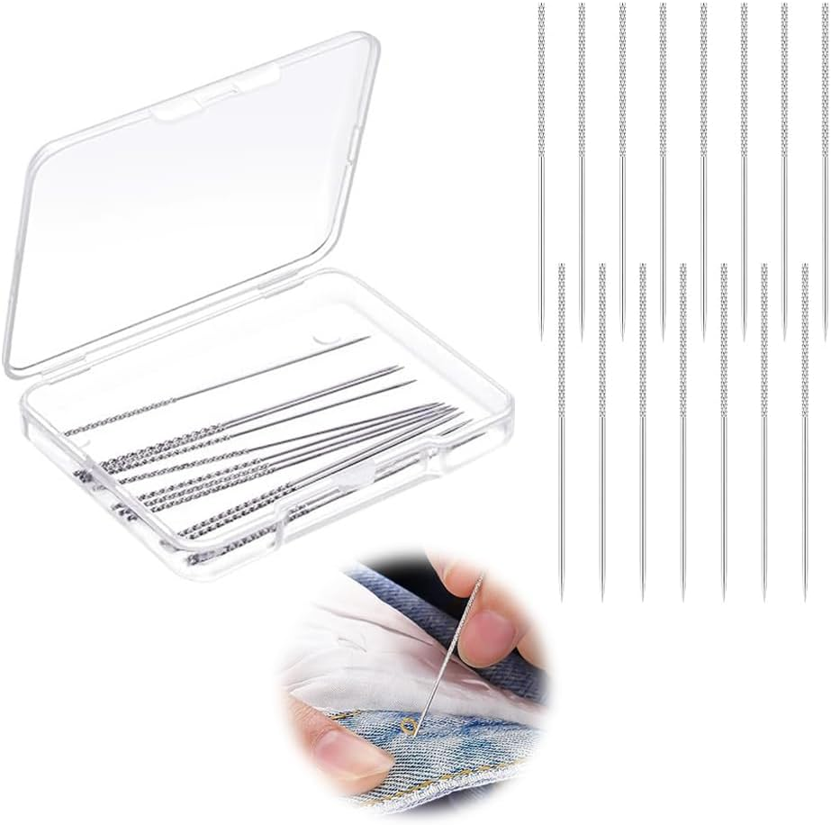 NYGHMY 15 Pcs Extra Fine Snag Repair Tool, Repair Sewing Tools, Silver, High Carbon Steel, 60 X 0.8Mm image number 3