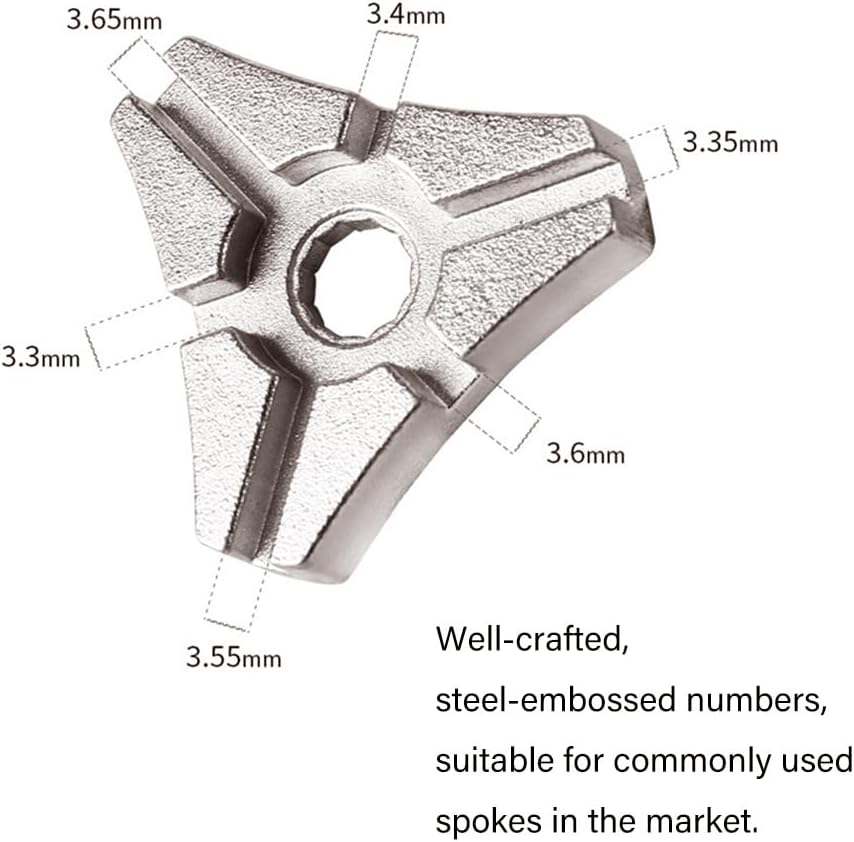 Bicycle Spoke Wrench Tool for Most Bicycle Wheels &ndash; Tire and Rim Tension Adjustment and Repair &ndash; 1 Piece image number 5