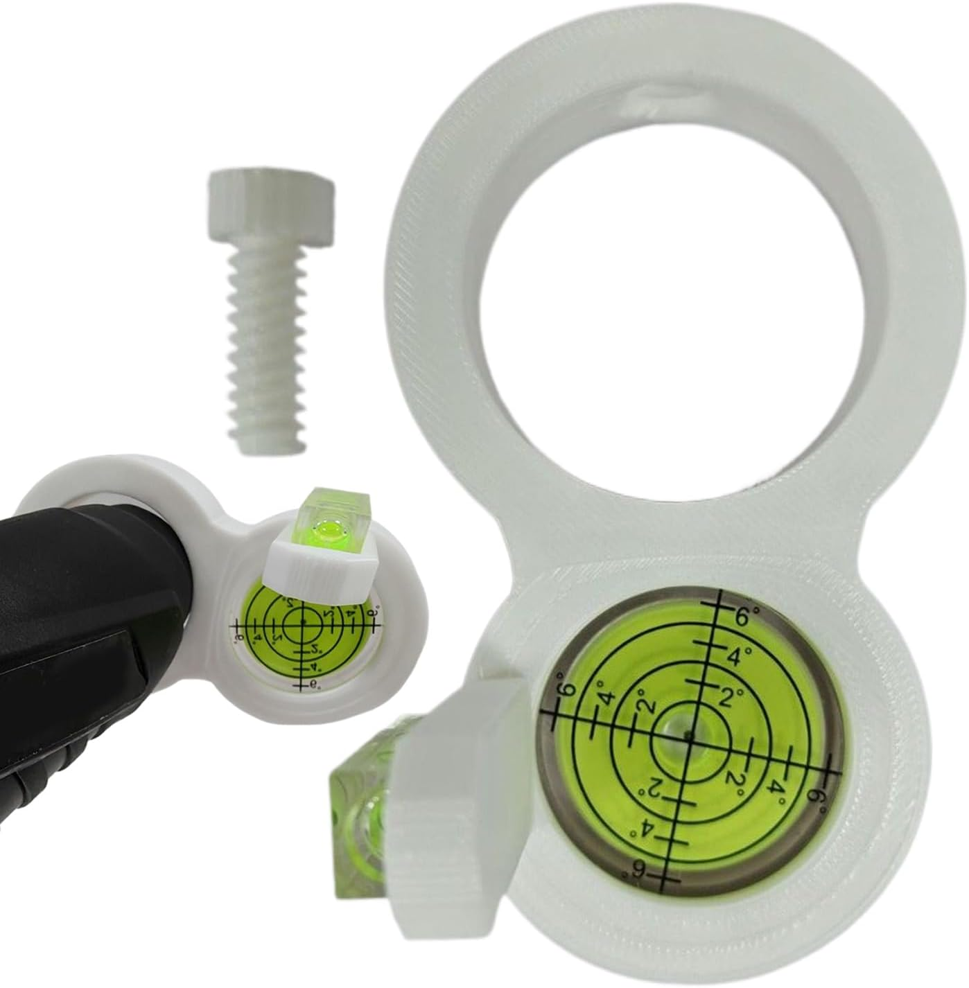 Drill Level Tool,Electric Drill Assistant Leveler,Precision Circular Spirit Level - for Wall Decoration Photo Frame Pipeline Laying Home Repair House Improvement Construction image number 3