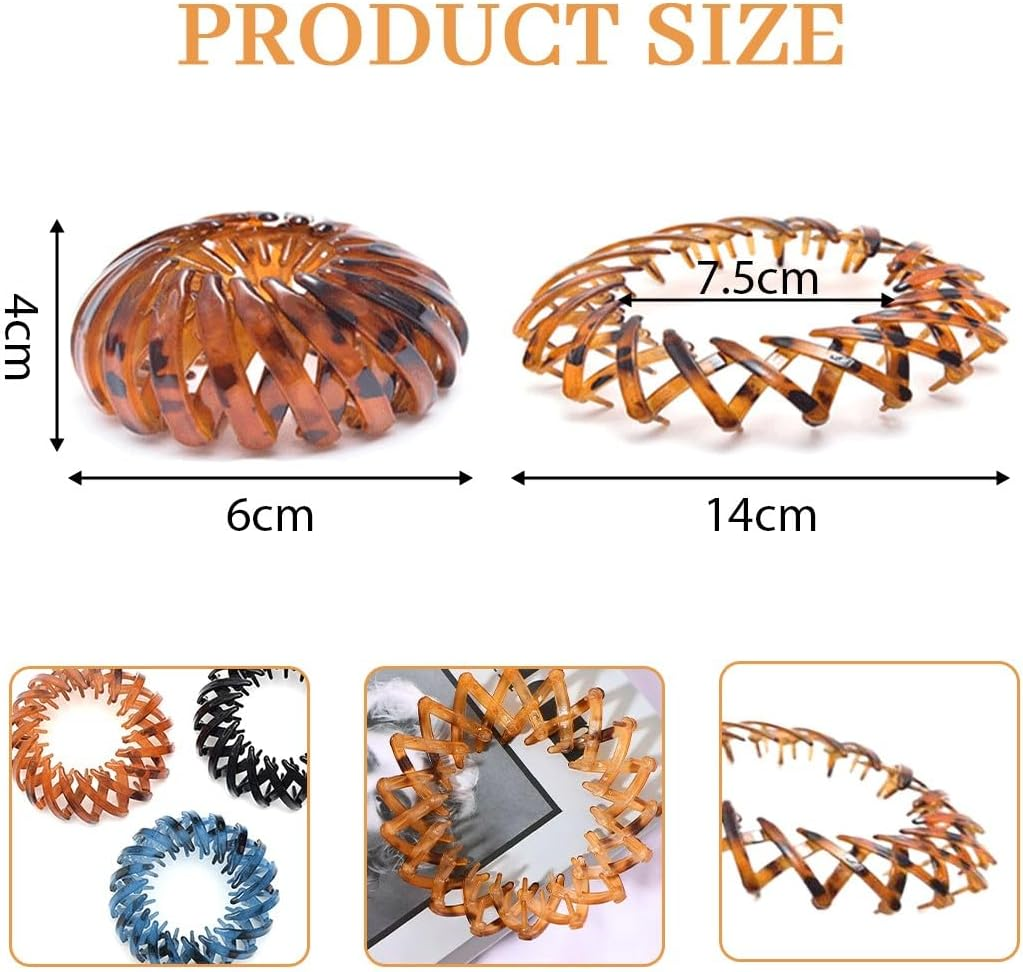 Pack of 3 Hair Clips for Women, Vintage Bird Nest Hair Clips, Large Hair Clips, Hair Accessory, Hair Accessories for Girls and Women image number 3