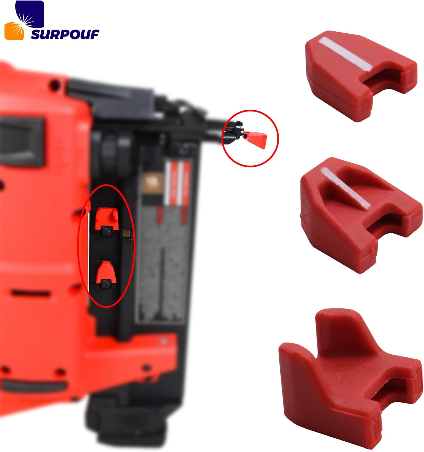 42-38-0017 No-Mar Pad Kit (Set of 9) Fits for Milwaukee M18 2746-20 Nailers & Staplers Replacement No Mar Tip