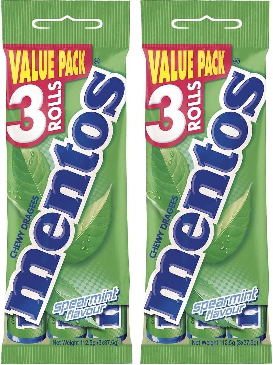 MENTOS Fruit Candy Roll 3 Pack, Classic Mix of Fruity Flavours, 112.5G image number 4