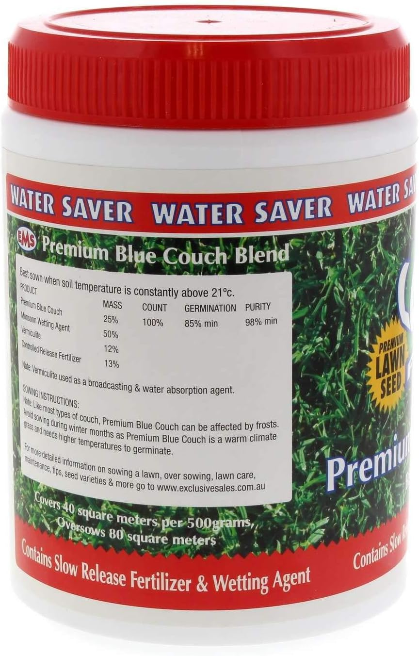 Premium Blue Couch Blend Grass Seed 500Gm EMS Garden Premium Quality image number 2