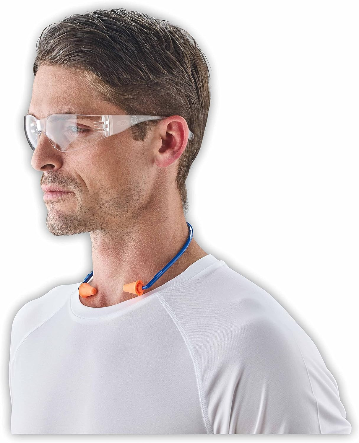 3M Safety Banded Style Hearing Protector 90537-80025T, Oranges image number 3