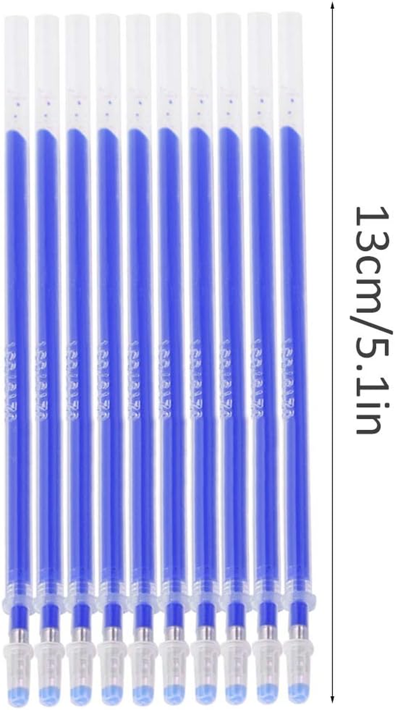 100Pcs Heat Erasable Fabric Pens Heat Pens Blue High Temperature Disappearing Pen for Temporary Marking on Shoes, Clothing and Leather image number 1