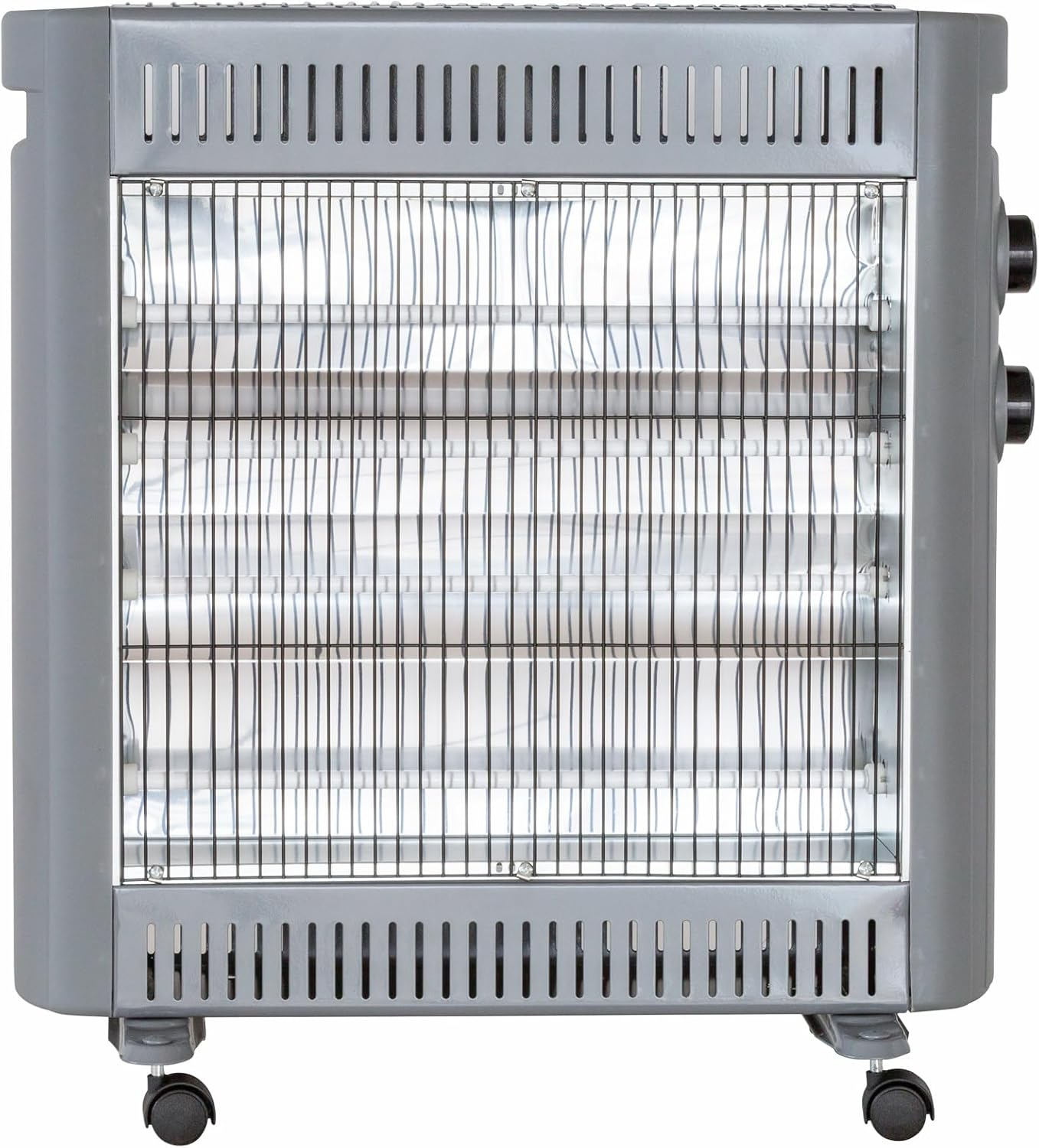 Lenoxx 2200W Quartz Radiant Heater with Adjustable Thermostat, 2 Power Settings, Tip-Over Safety, Fast-Heating Compact Indoor Warmer for Home or Office Use image number 3