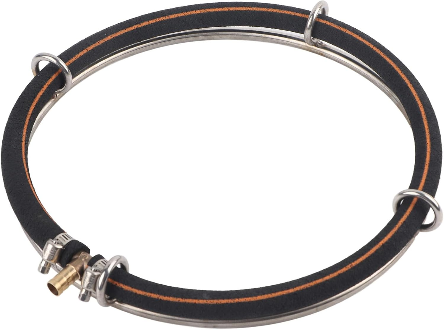 Aquarium Copper Air Bubble Diffuser Ring Durable Oxygenation Bubbler for Fish Pond Air Diffuser Ring,Aquarium, Bubble,Fish Pond Bubbler (Single Circle Diameter 25Cm) image number 1