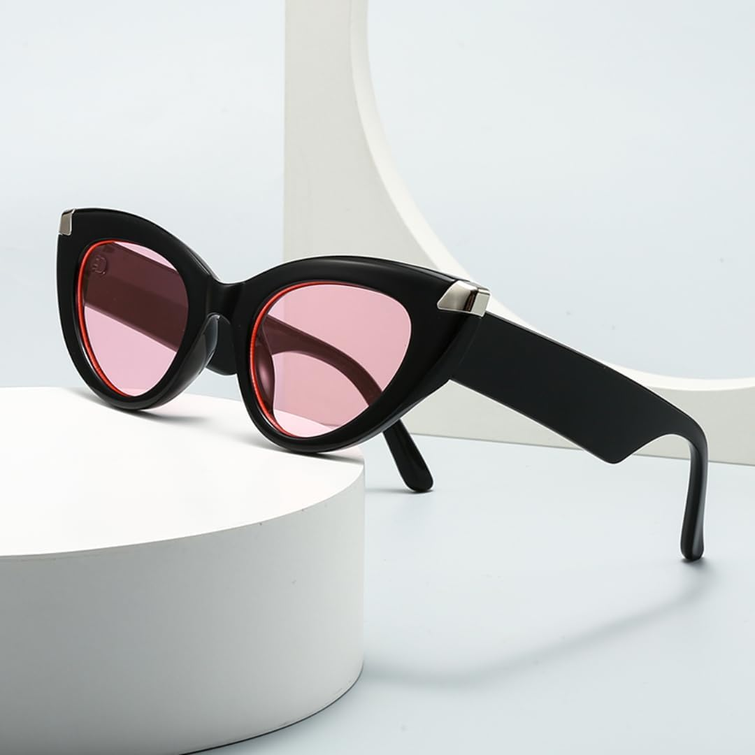 HPIRME Glasses Women Men Vintage Outdoor Driving Uv400 - Black image number 6