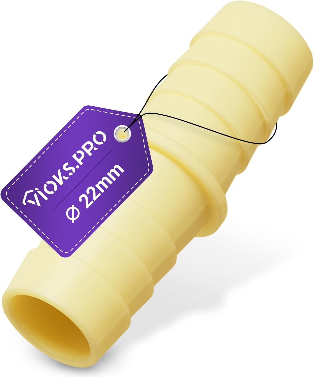 Vioks.Pro Washing Machine Drain Hose Adapter Diameter 22 Mm for Flexible Drain Hose Extension/Waste Water Hose Dishwasher & Hose Connector for Water Hose Washing Machine