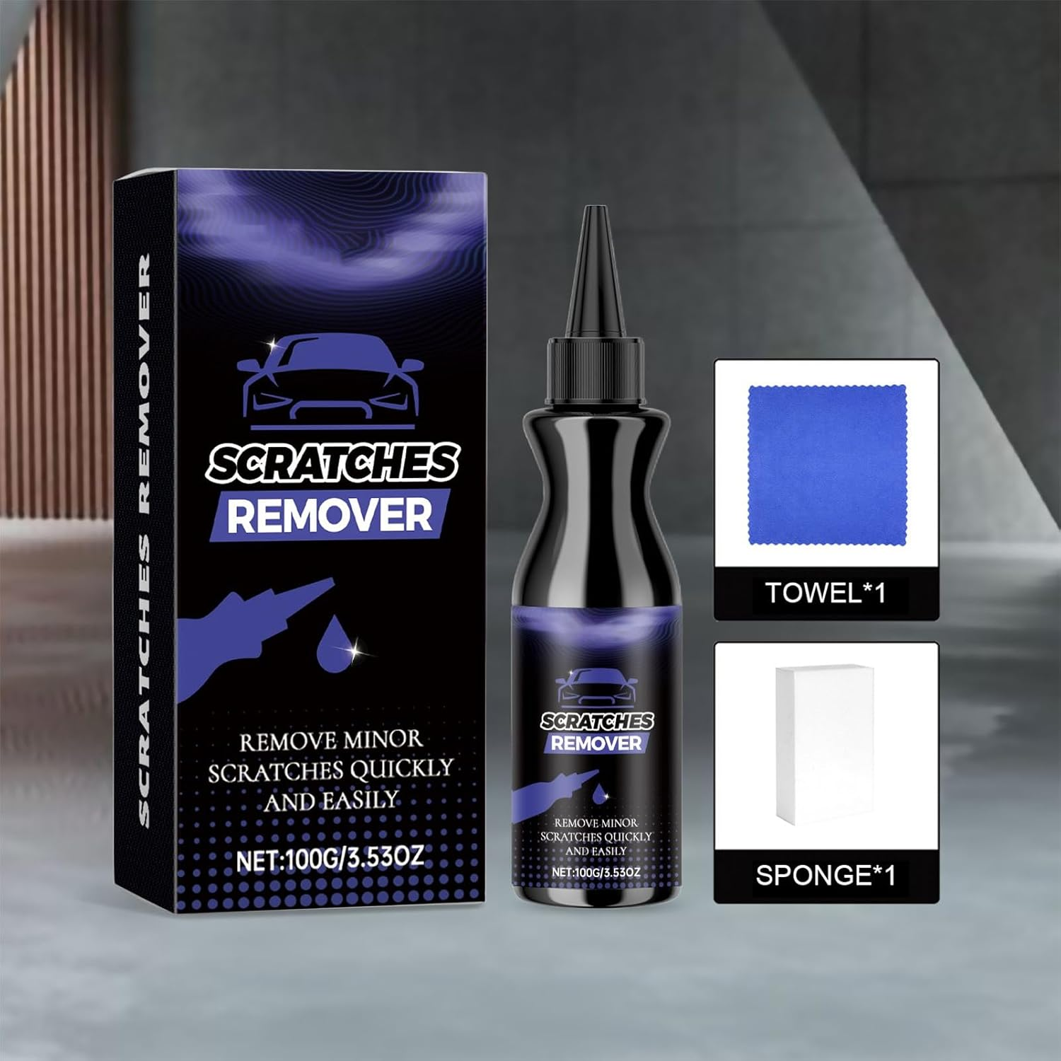 Car Paint Scratch Remover - Automotive Paint Polishing Product | Vehicle Polishing Agent - for Car Owners Truck Enthusiasts Detailers Fleet Managers Collectors Door Bumper image number 2