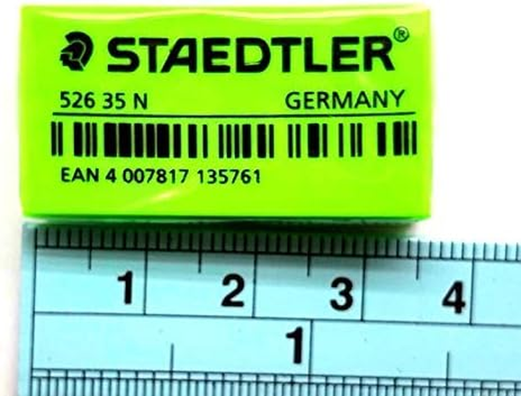 Staedtler Dust Free Erasers, Assorted Neon Colour (Pack of 50)