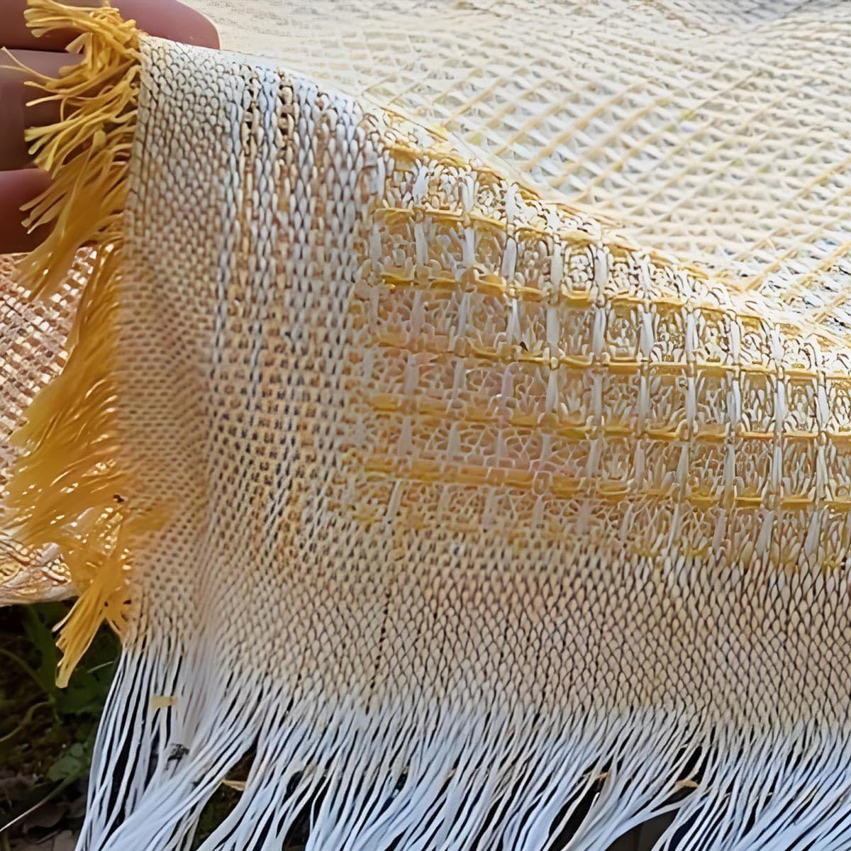 Outdoor Picnic Blankets Foldablet, Tent Camping Blanket,Picnic Mat,Picnic Rug,Camping Accessories,Beach,Grass,Tent Mat Washable (Yellow Grid 180X130Cm) - Yellow T Grid 180X130Cm image number 4