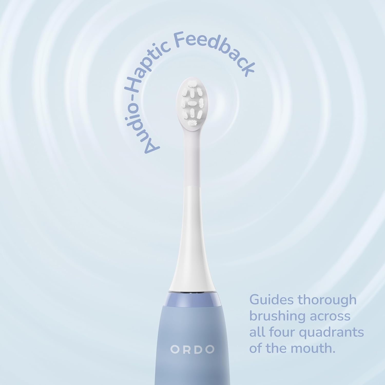 Ordo Squishmallows Electric Toothbrush, Sonic Toothbrushes for Kids, Rechargeable, 3 Brushing Modes, over 5 Weeks Battery Life Extra Brush Head Included, Gift for Kids Aged 4 Years and Up, Samir - Blue image number 2