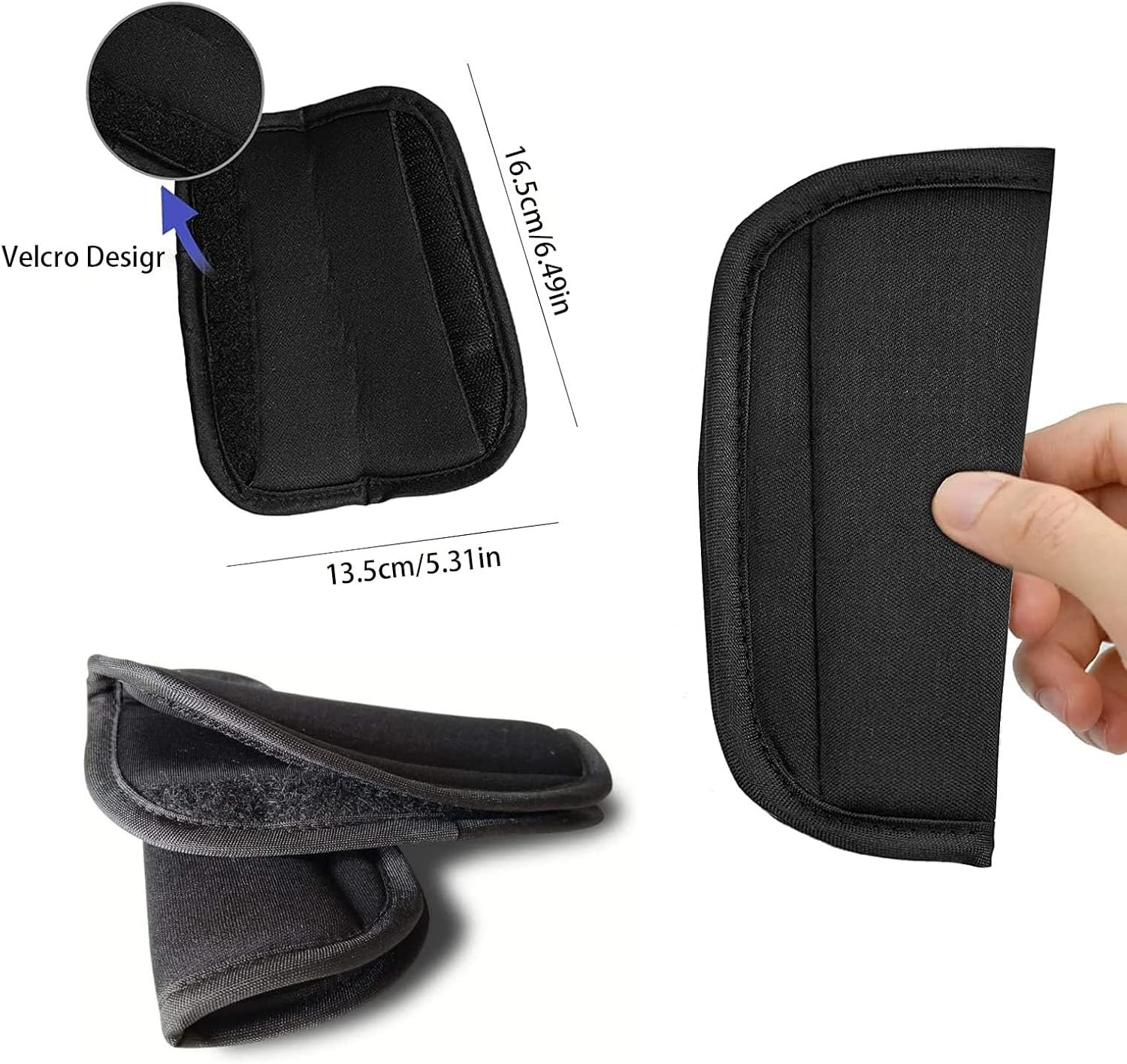 Belts Pads Shoulder Strap Car Seat Strap Universal Car Seat Strap Covers Soft Seat Belt Cushion Fits Most Car Seat image number 3